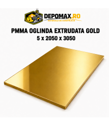 Oglinda acrilica PMMA Gold extrudata 5 x 2050 x 3050 mm Oglinda acrilica PMMA Gold extrudata 5 x 2050 x 3050 mm